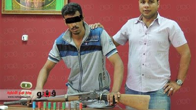 بالصور.. ضبط عاطل بحوزته سلاحا ناريا بالوادى الجديد