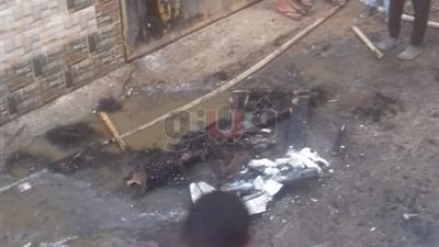 النيران تلتهم شقة سكنية في الشرقية (صور)