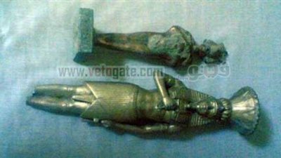 ضبط تمثال لرأس ملكة فرعونية بمنزل ببورسعيد