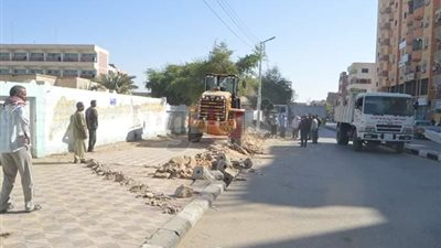 توسعة شارع النبوى المهندس بالخارجة