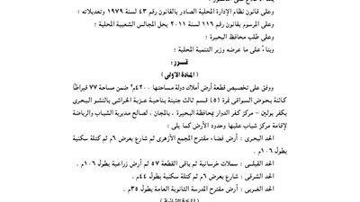 تخصيص 4200 م بحوض السواقى بالبحيرة لإقامة مركز شباب