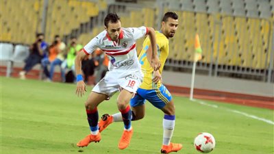 الزمالك يتقدم بثنائية أمام الإسماعيلى بالشوط الأول