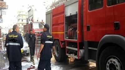 انتداب المعمل الجنائي لمعرفة أسباب حريق السلم الهيدروليكي بسيارة إطفاء