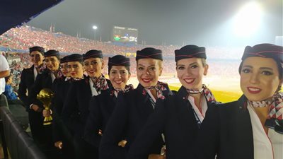 مصر للطيران تساند منتخب الأوليمبي من المدرجات
