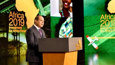 20 صورة ترصد تفقد وافتتاح السيسي مؤتمر أفريقيا 2019 بالعاصمة الإدارية