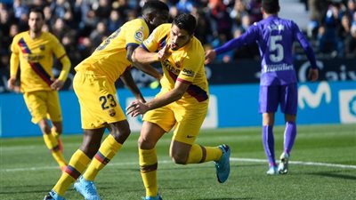 فيدال يقود برشلونة لفوز صعب على ليجانيس بالليجا