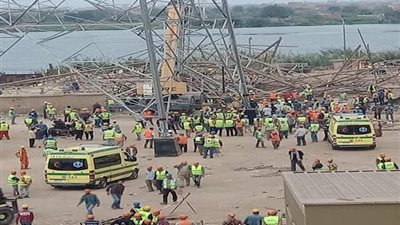 الاستماع ﻻقوال العاملين الناجين في حادث سقوط برج كهرباء أوسيم