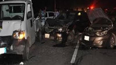إصابة 14 شخصا في حادث تصادم بملوي جنوب المنيا