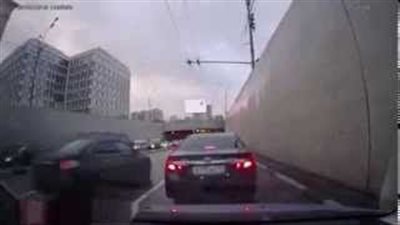 بالفيديو.. أخطر حوادث السيارات بروسيا