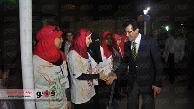 بالصور.. مساعد وزير الرياضة يتفقد نادي المطرية