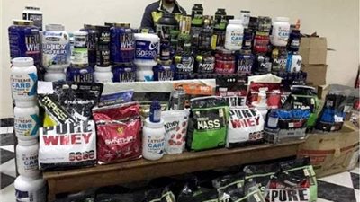 ضبط مكملات غذائية مهربة ومحظور تداولها في الدقهلية