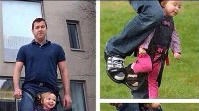 أب يبتكر حذاءً ليجعل ابنته المشلولة تمشي