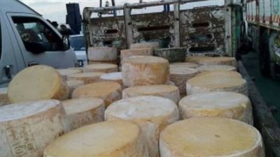 «التموين»: ضبط طن جبنة رومي وبيضاء فاسد بالجيزة قبل رمضان