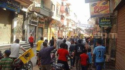 بالصور.. مسيرة صباحية لعناصر الإرهابية بـ«أبو حماد»