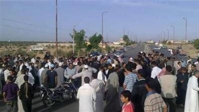 أنصار الإرهابية يقطعون الطريق الدائرى بالطالبية