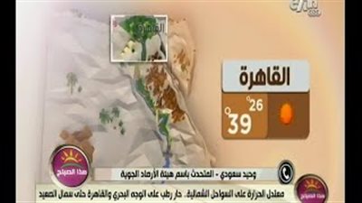 بالفيديو.. «الأرصاد»: طقس اليوم حار جنوبًا متعدل شمالًا