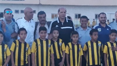 علاء نبيل يفتتح أكاديمية المقاولون في كفرشكر (صور)