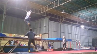 بعثة جمباز الترامبولين تطير إلى اليابان للمشاركة ببطولة العالم