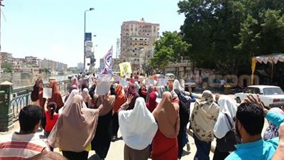 مسيرة لأنصار الإرهابية بكفر الدوار