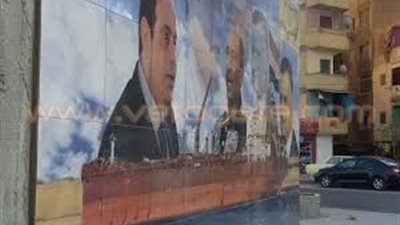 بالصور.. القليوبية تنتهي من وضع أول جدارية للاحتفال بافتتاح قناة السويس