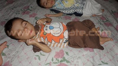 بالفيديو والصور.. مأساة أم في الغربية.. «سارة» أنجبت 3 أطفال مرضى بضمور في خلايا المخ.. حاولت الانتحار ودفن «عبده ويوسف وياسين» أحياءً.. وتطالب «السيسي» بتحمل تكاليف العل