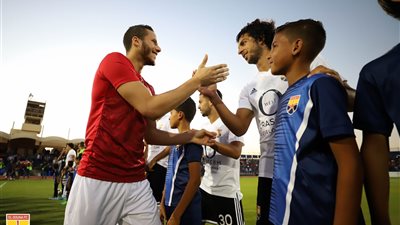 ممر شرفي لأبطال أمم أفريقيا تحت 23 سنة بلقاء الأهلي والجونة (صور)