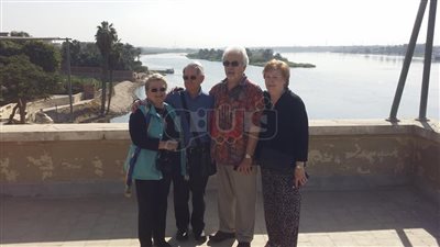 وزير السياحة والآثار الأردني الأسبق يزور متحف ركن حلوان