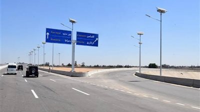 السيسي يفتتح محور 30 يونيو بطول 210 كم