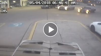 رد فعل فتاة لحظة سرقة سيارة والدها وهي بداخلها (فيديو)