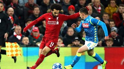 نابولي يواصل تقدمه على ليفربول 0/1 بعد مرور 60 دقيقة