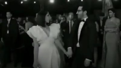 بطريقة رومانسية.. أحمد حلمي يراقص زوجته منى زكي على أنغام الهضبة (فيديو)