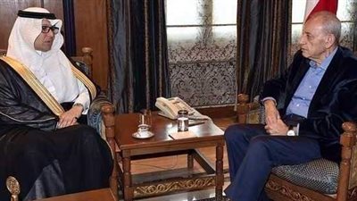 السفير السعودي بلبنان يهنئ بري بفوز حركة أمل في الانتخابات