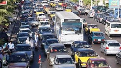 جوجل ماب: كثافات متوسطة بمحور صلاح سالم وكوبري أكتوبر