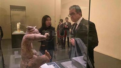 مدير متحف بكين القومي يستقبل وزير الآثار بالعاصمة الصينية ببكين