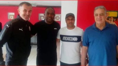 كالوشا بواليا يرحب ببعثة الزمالك في لوبومباشي