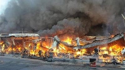 حريق في مزرعة دواجن بالغربية