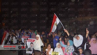 عناصر الإرهابية يتظاهرون بدمياط ويطالبون بالقصاص من مدير الأمن