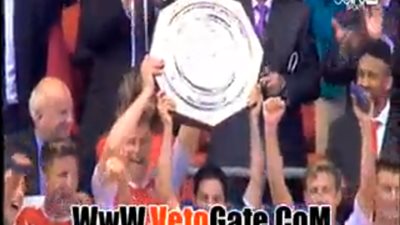 بالفيديو.. لحظات تتويج «الأرسنال» بدرع الاتحاد الإنجليزي