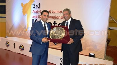 بالصور.. وزير الرياضة يشهد ختام البطولة العربية للكاراتيه باستاد القاهرة
