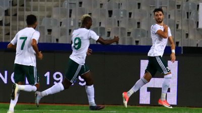 المصري يتقدم بهدف أمام الإسماعيلي بالشوط الأول