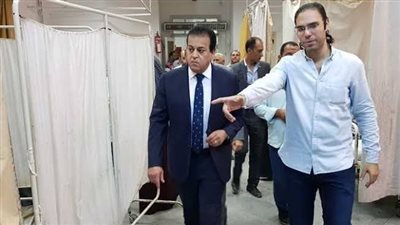 وزير التعليم العالي يتفقد أعمال التطوير بمستشفى الاستقبال والطوارئ بقصر العيني