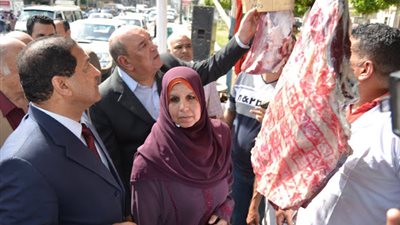 طرح لحوم بسعر 95 جنيها للكيلو بمعرض أهلا رمضان بالغربية