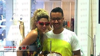 ميريام فارس تحتفل بعيد ميلاد مصمم أزيائها