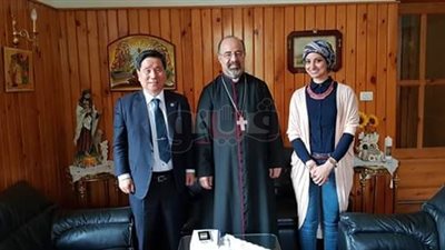 بطريرك الكاثوليك يستقبل رئيس المؤسسة الكورية للتنمية