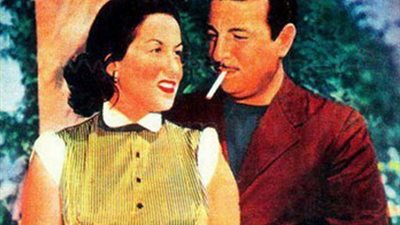 «ليلي مراد وأنور وجدى» في إعلان سجائر