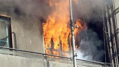 إخماد حريق هائل داخل عقار سكني في حلوان