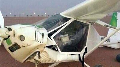 بالفيديو والصور.. تحطم طائرة سعودية خاصة في جنوب المملكة