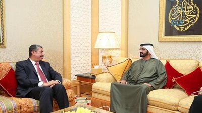 بالصور.. بحاح يشكر الشيخ محمد بن راشد على دعم الإمارات لليمن