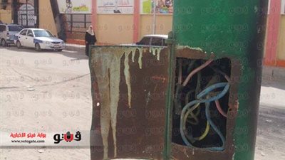 بالصور.. أعمدة الإنارة تهدد حياة طلاب مدرسة الصفا ببورسعيد