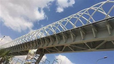 انتهاء أعمال تطوير كوبري مشاة الشرابية